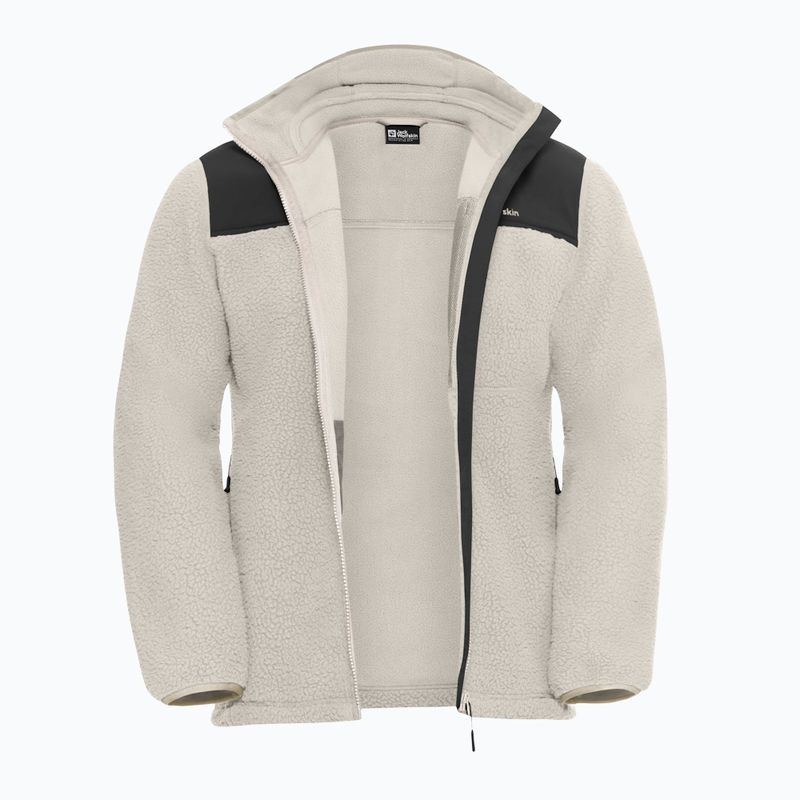 Men's fleece sweatshirt Jack Wolfskin Kammweg Pile Fz pale sand 9