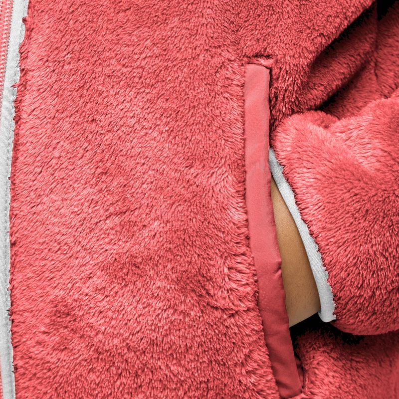 Children's trekking sweatshirt Jack Wolfskin Nepali sunset coral 3