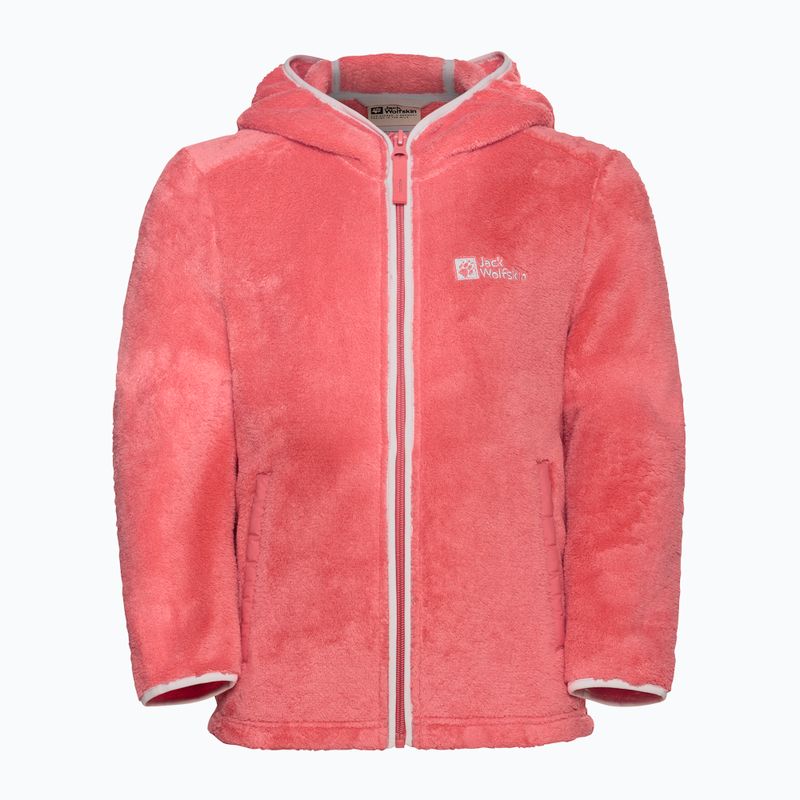 Children's trekking sweatshirt Jack Wolfskin Nepali sunset coral 4