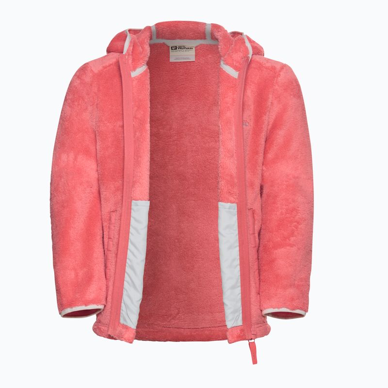 Children's trekking sweatshirt Jack Wolfskin Nepali sunset coral 6
