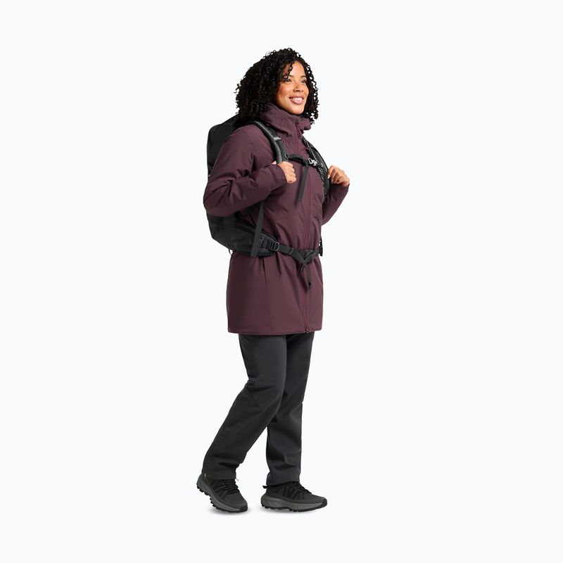 Women's rain jacket Jack Wolfskin Heidelstein Ins amaranth 2