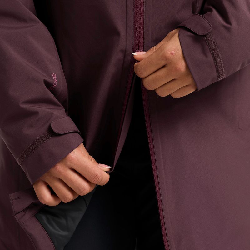 Women's rain jacket Jack Wolfskin Heidelstein Ins amaranth 5