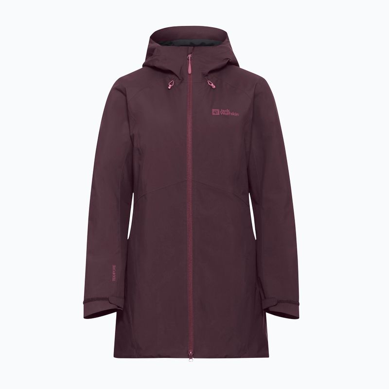 Women's rain jacket Jack Wolfskin Heidelstein Ins amaranth 7