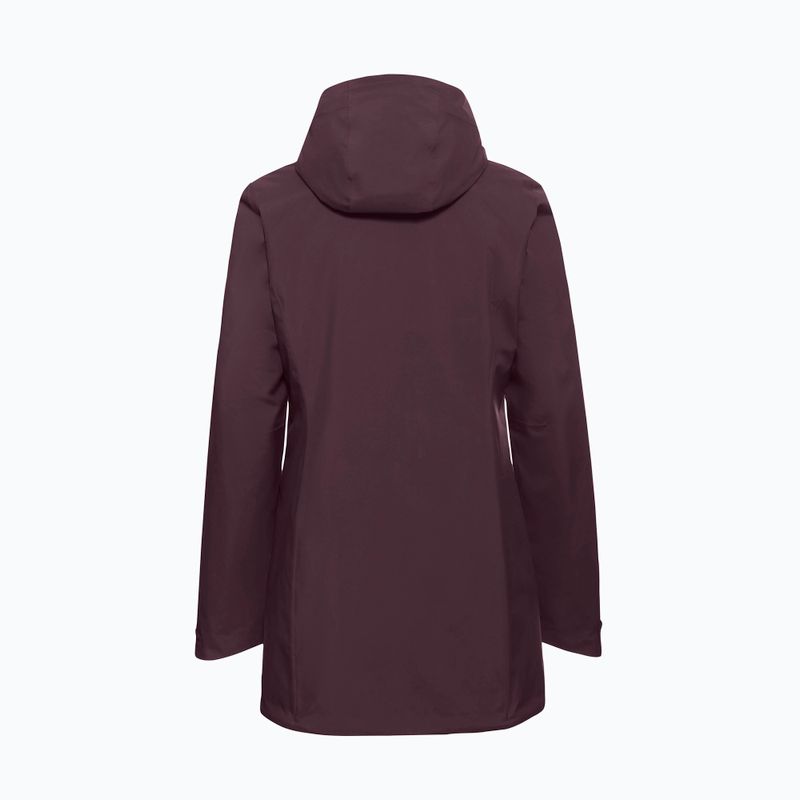 Women's rain jacket Jack Wolfskin Heidelstein Ins amaranth 8