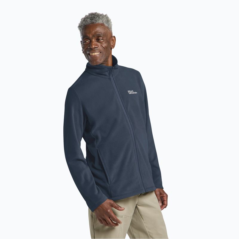 Men's fleece jacket Jack Wolfskin Taunus Fz midnight sky