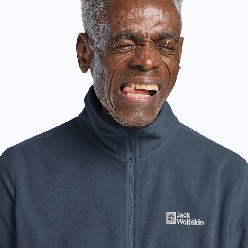 Men's fleece jacket Jack Wolfskin Taunus Fz midnight sky 4
