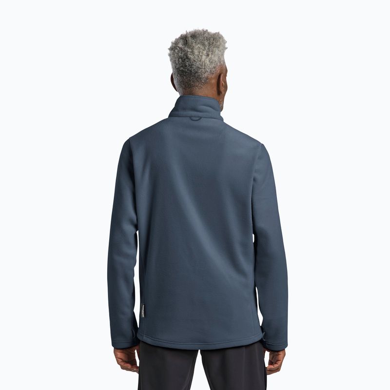 Men's fleece sweatshirt Jack Wolfskin Winterstein Fz midnight sky 3