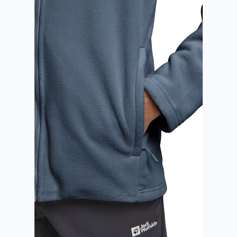 Men's fleece sweatshirt Jack Wolfskin Winterstein Fz midnight sky 5