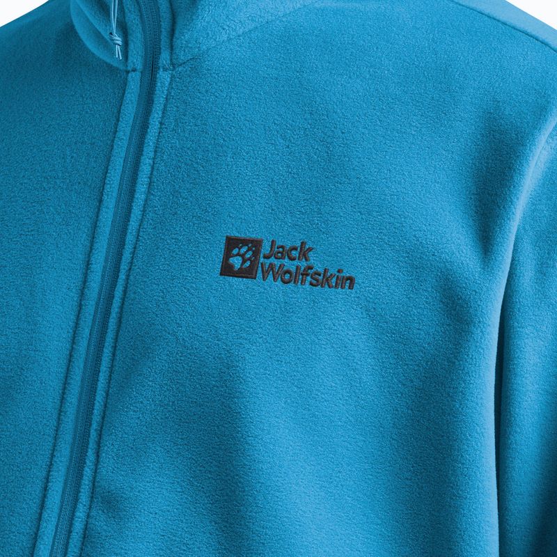 Men's fleece jacket Jack Wolfskin Taunus Fz aurora blue 5