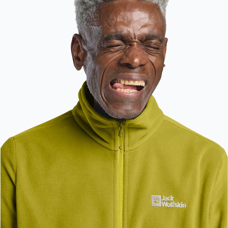 Men's fleece jacket Jack Wolfskin Taunus Fz chartreuse 4