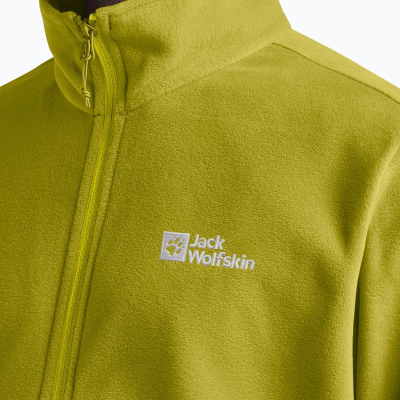 Men's fleece jacket Jack Wolfskin Taunus Fz chartreuse 5