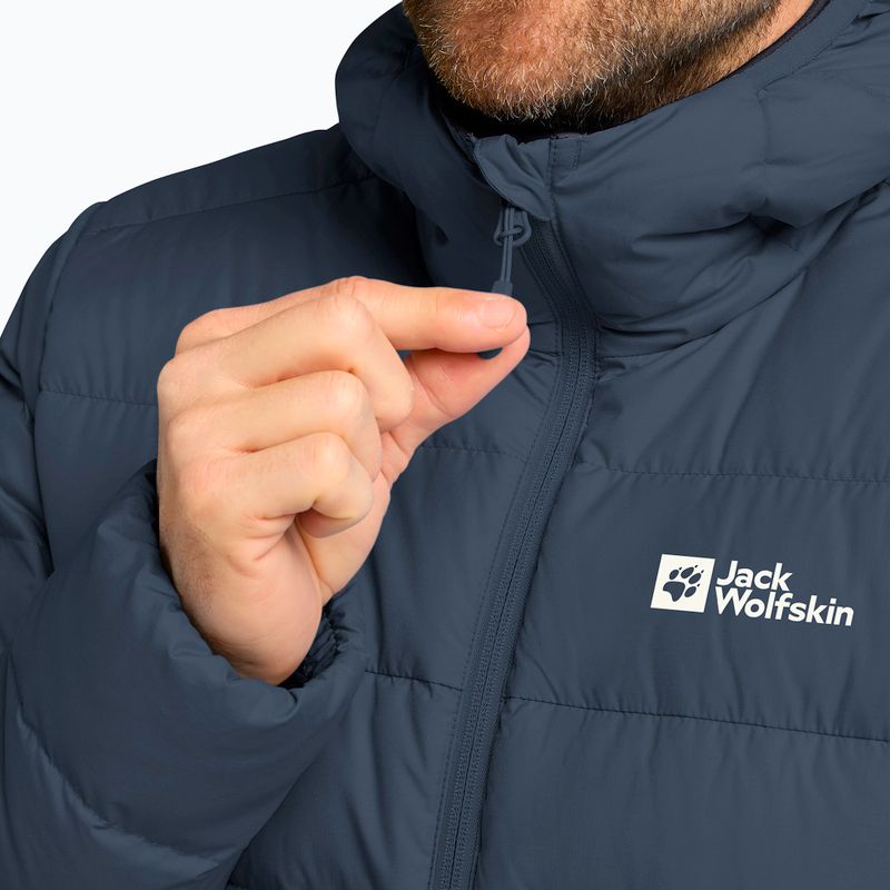 Men's down jacket Jack Wolfskin Ather Down Hoody midnight sky/dark navy 4