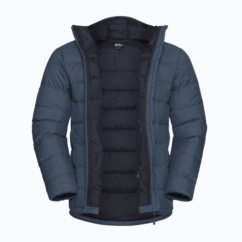 Men's down jacket Jack Wolfskin Ather Down Hoody midnight sky/dark navy 9