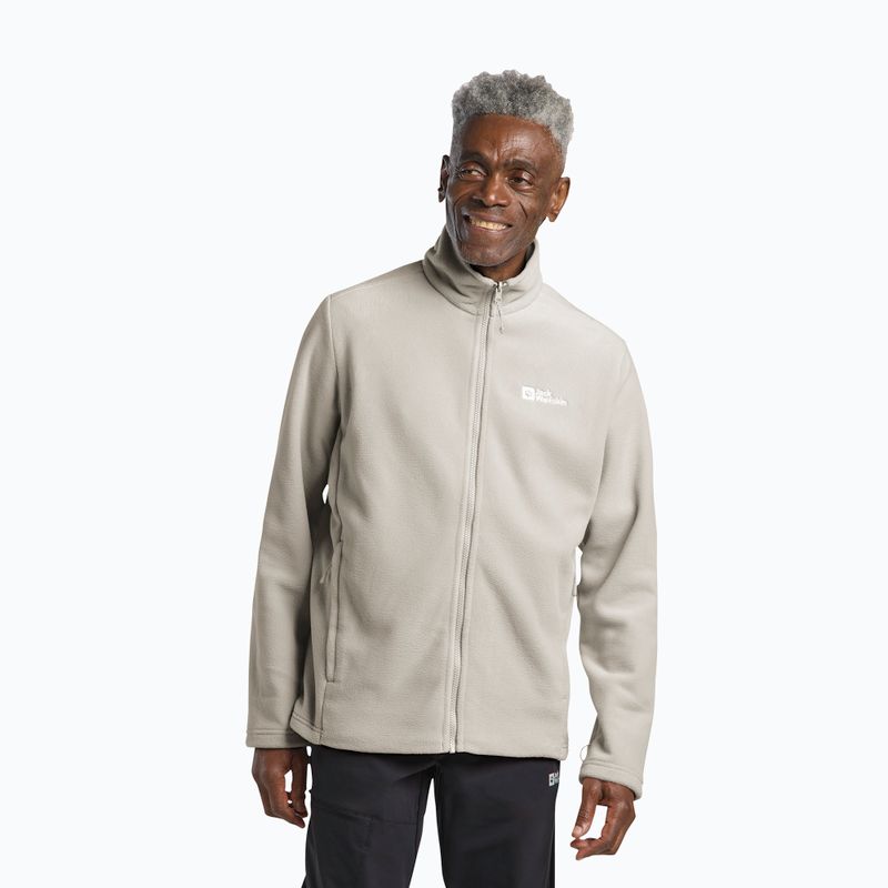 Men's fleece sweatshirt Jack Wolfskin Winterstein Fz pale sand