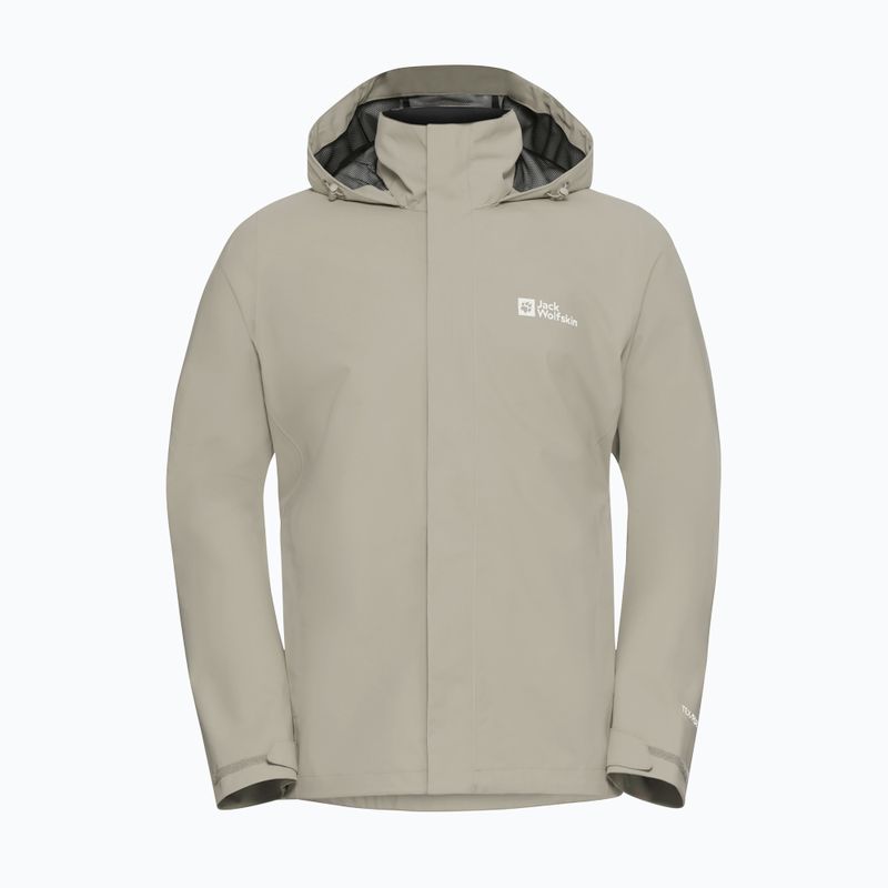 Men's rain jacket Jack Wolfskin Trailtime 2L linen 7