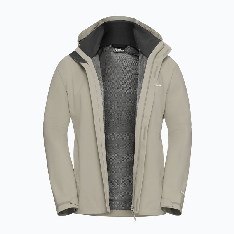 Men's rain jacket Jack Wolfskin Trailtime 2L linen 9