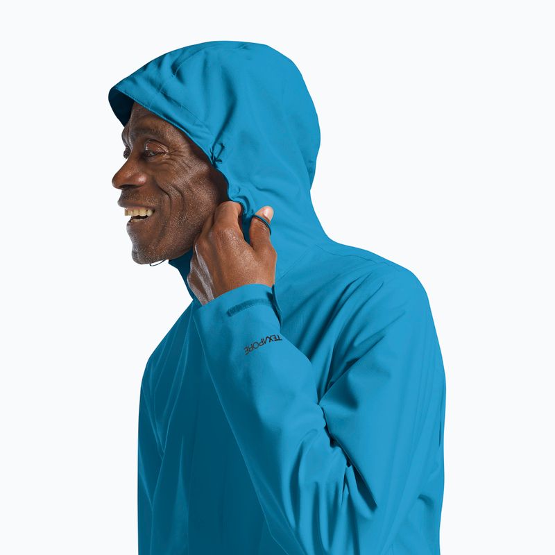Men's rain jacket Jack Wolfskin Trailtime 2L aurora blue 4