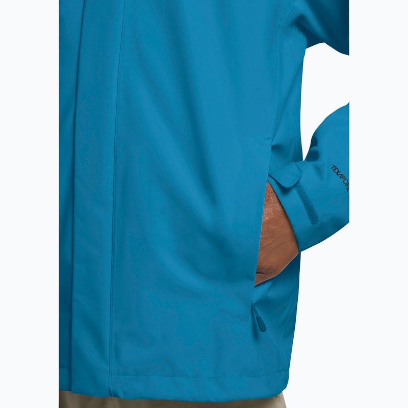 Men's rain jacket Jack Wolfskin Trailtime 2L aurora blue 5