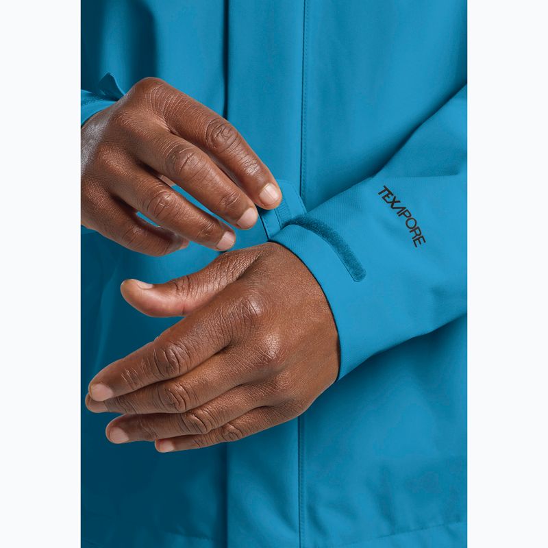 Men's rain jacket Jack Wolfskin Trailtime 2L aurora blue 6