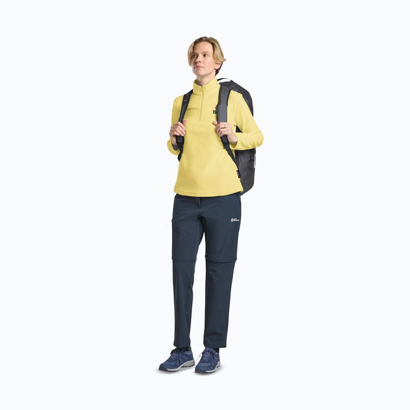 Women's trekking sweatshirt Jack Wolfskin Taunus Hz lemon ice 2