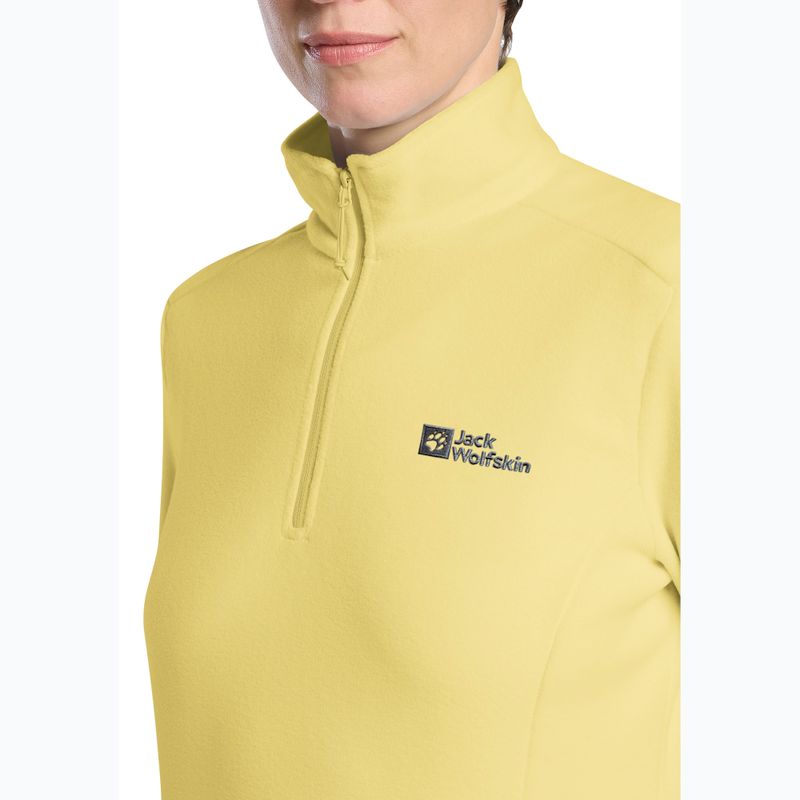 Women's trekking sweatshirt Jack Wolfskin Taunus Hz lemon ice 4