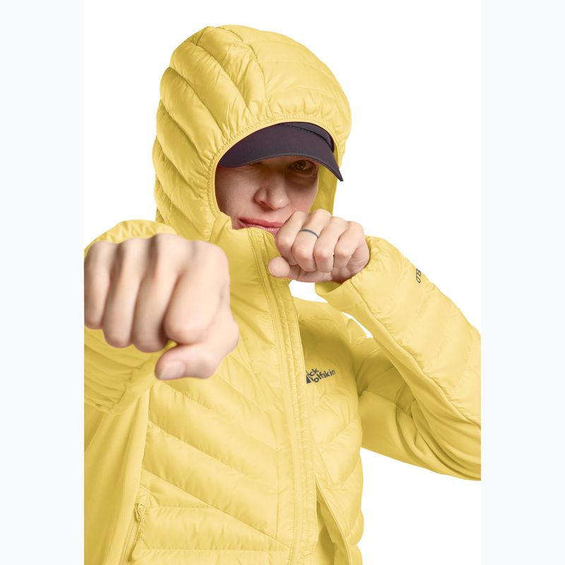 Women's hybrid jacket Jack Wolfskin Routeburn Pro Ins lemon ice 5