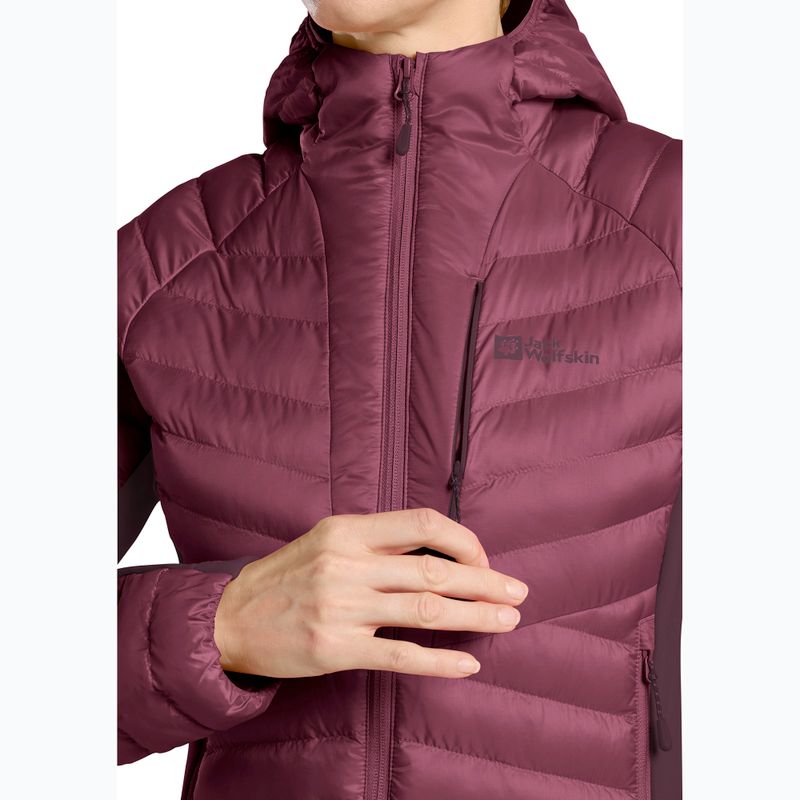 Women's insulated jacket Jack Wolfskin Routeburn Pro Ins raisin 6