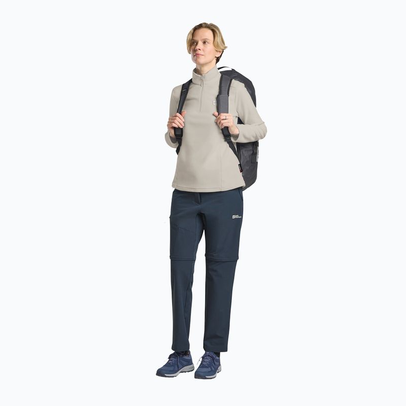 Women's trekking sweatshirt Jack Wolfskin Taunus Hz pale sand 2