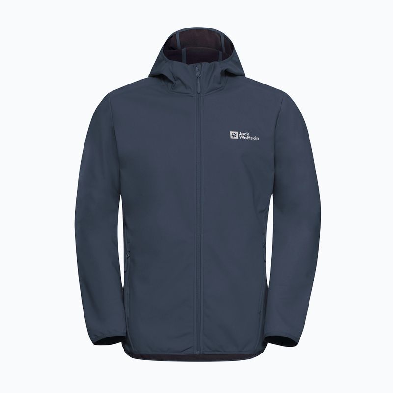 Men's softshell jacket Jack Wolfskin Bornberg Hoody midnight sky 6