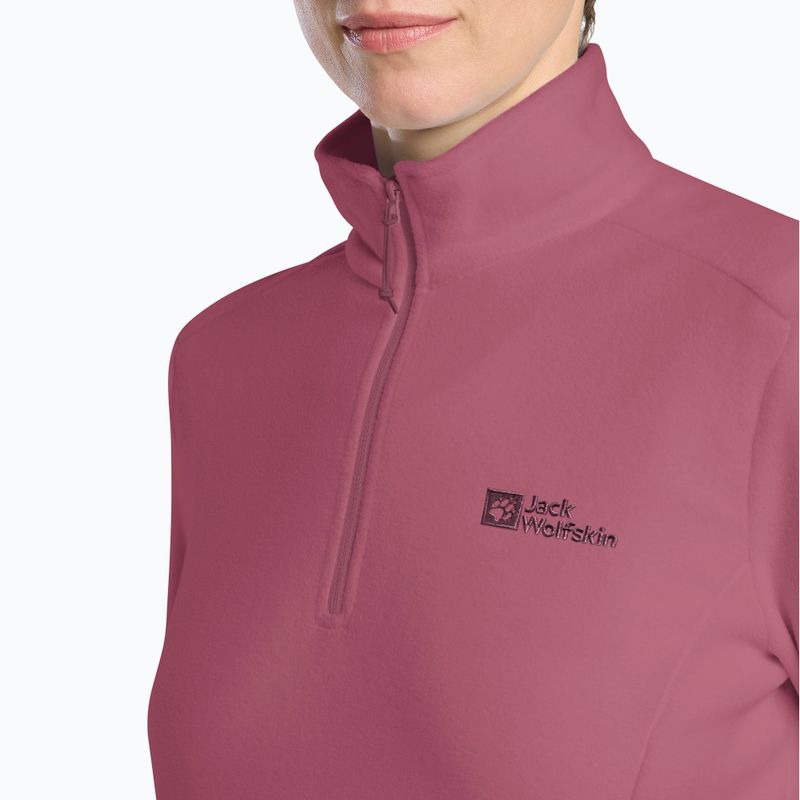 Women's trekking sweatshirt Jack Wolfskin Taunus Hz raisin 4