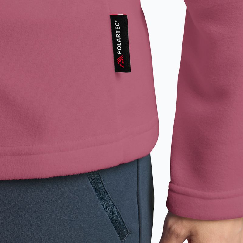 Women's trekking sweatshirt Jack Wolfskin Taunus Hz raisin 5