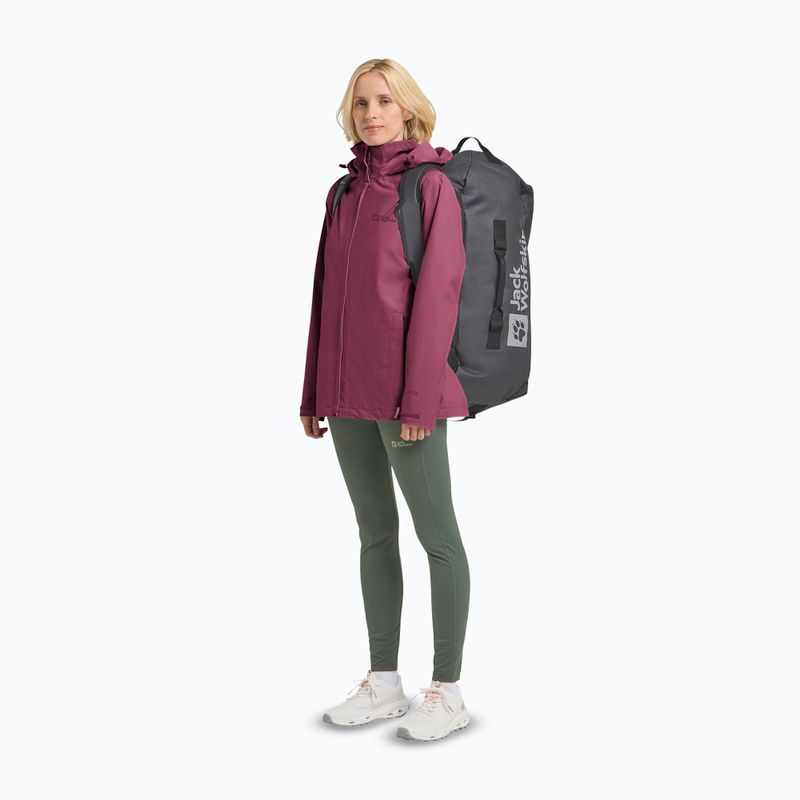 Women's rain jacket Jack Wolfskin Trailtime 2L raisin 2