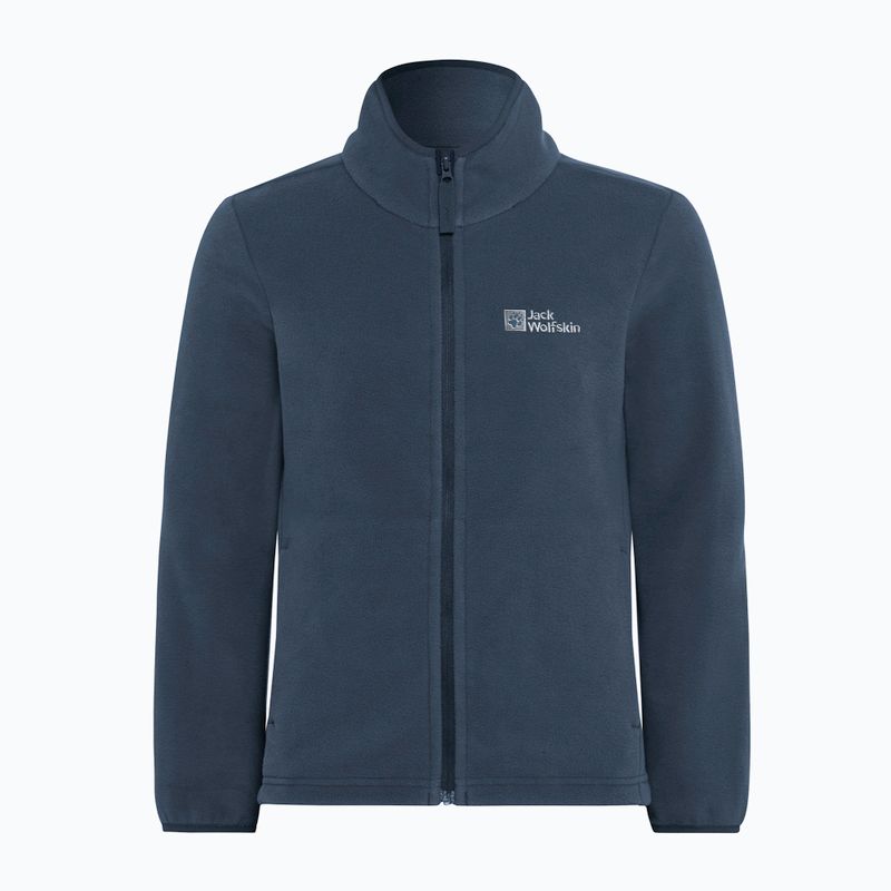 Jack Wolfskin Taunus midnight sky children's fleece sweatshirt