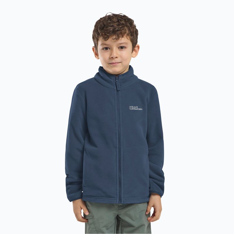 Jack Wolfskin Taunus midnight sky children's fleece sweatshirt 7