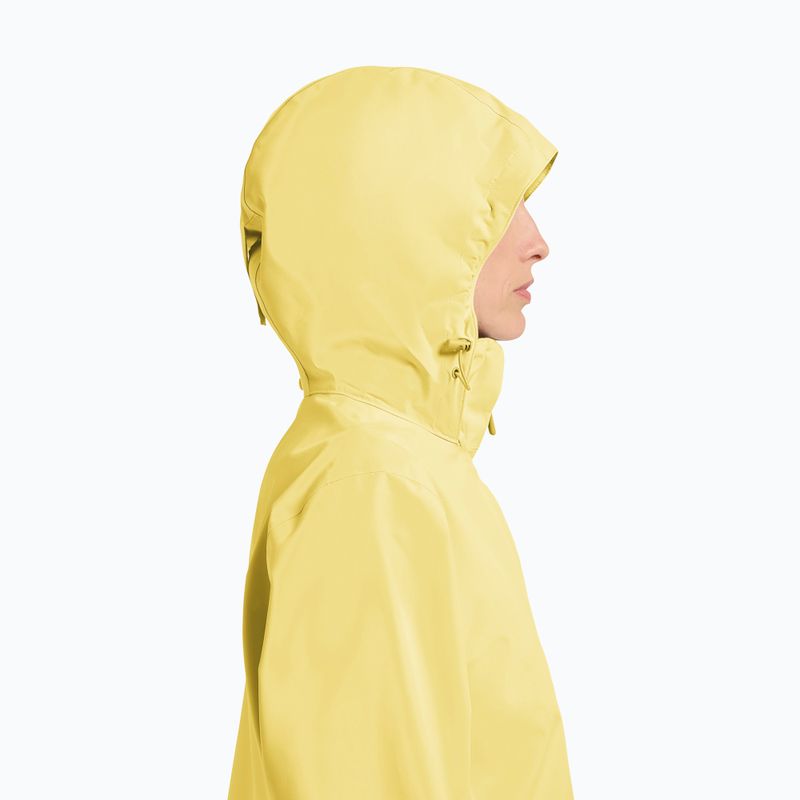 Women's rain jacket Jack Wolfskin Trailtime 2L lemon ice 4