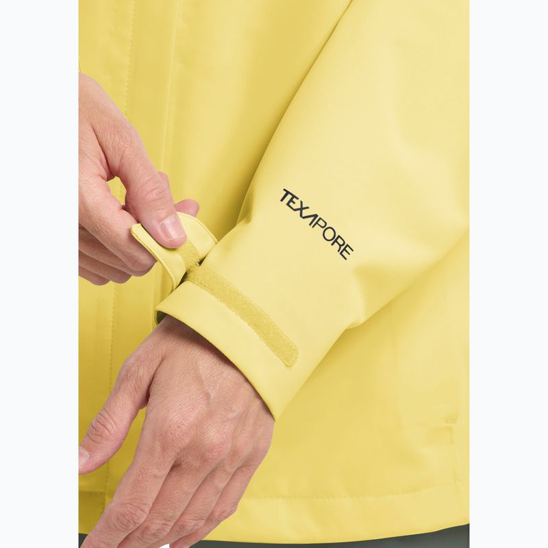 Women's rain jacket Jack Wolfskin Trailtime 2L lemon ice 7