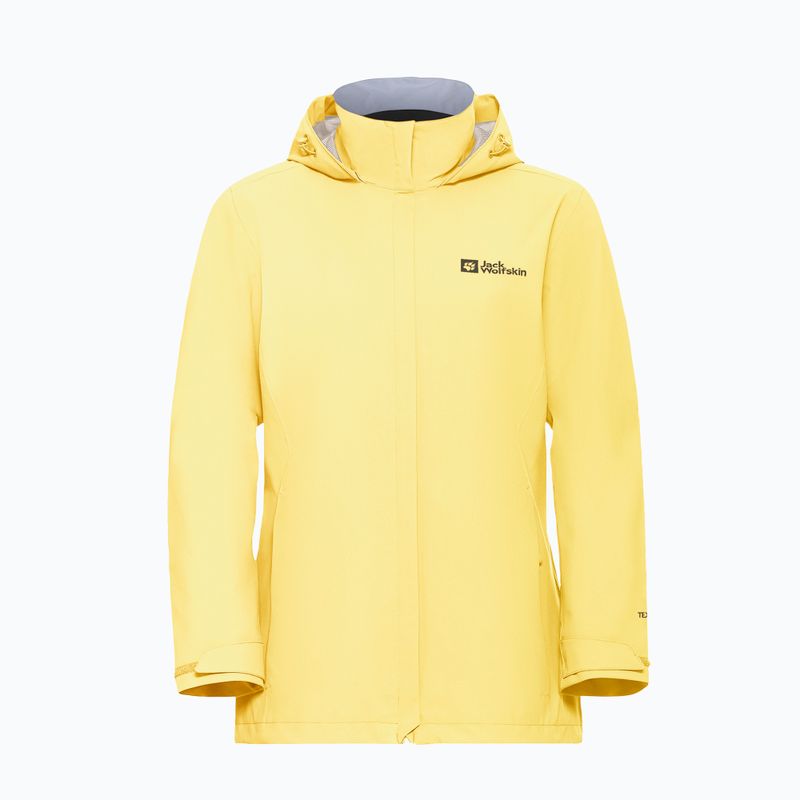 Women's rain jacket Jack Wolfskin Trailtime 2L lemon ice 8