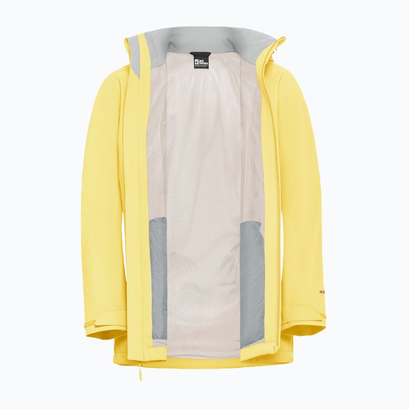 Women's rain jacket Jack Wolfskin Trailtime 2L lemon ice 10