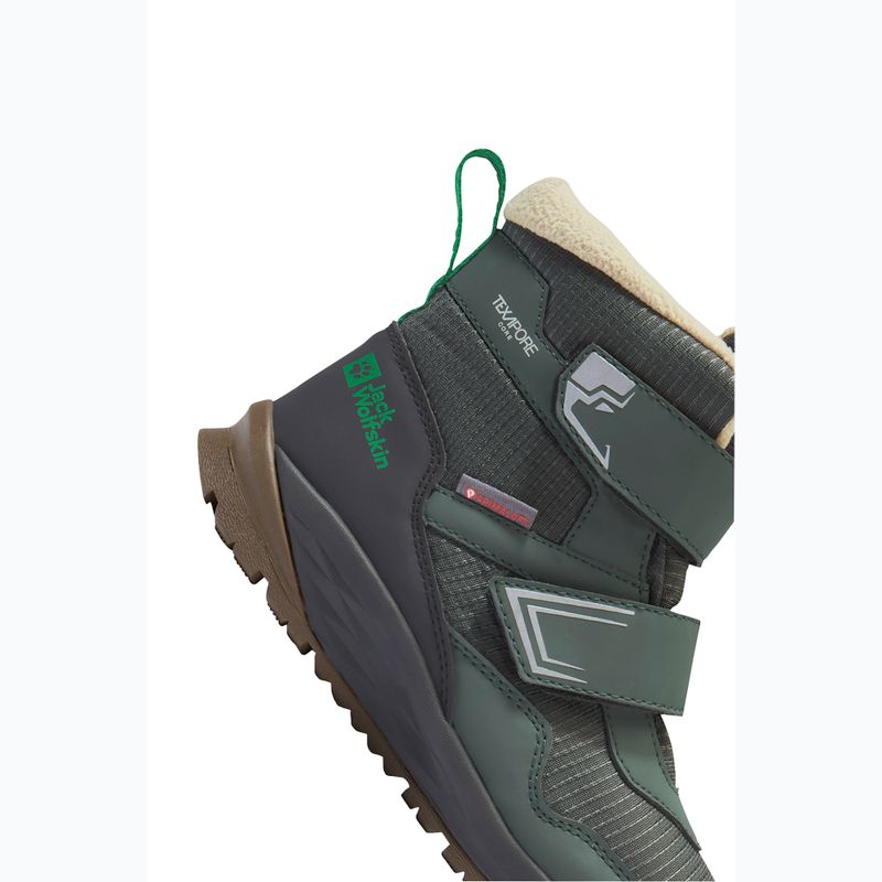 Children's shoes Jack Wolfskin Polar Bear-B Texapore Mid Vc mystic green 8