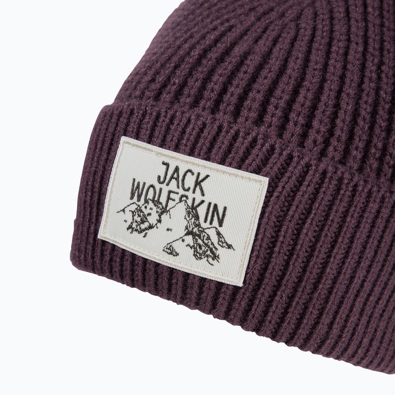 Jack Wolfskin Badge winter hat amaranth 3