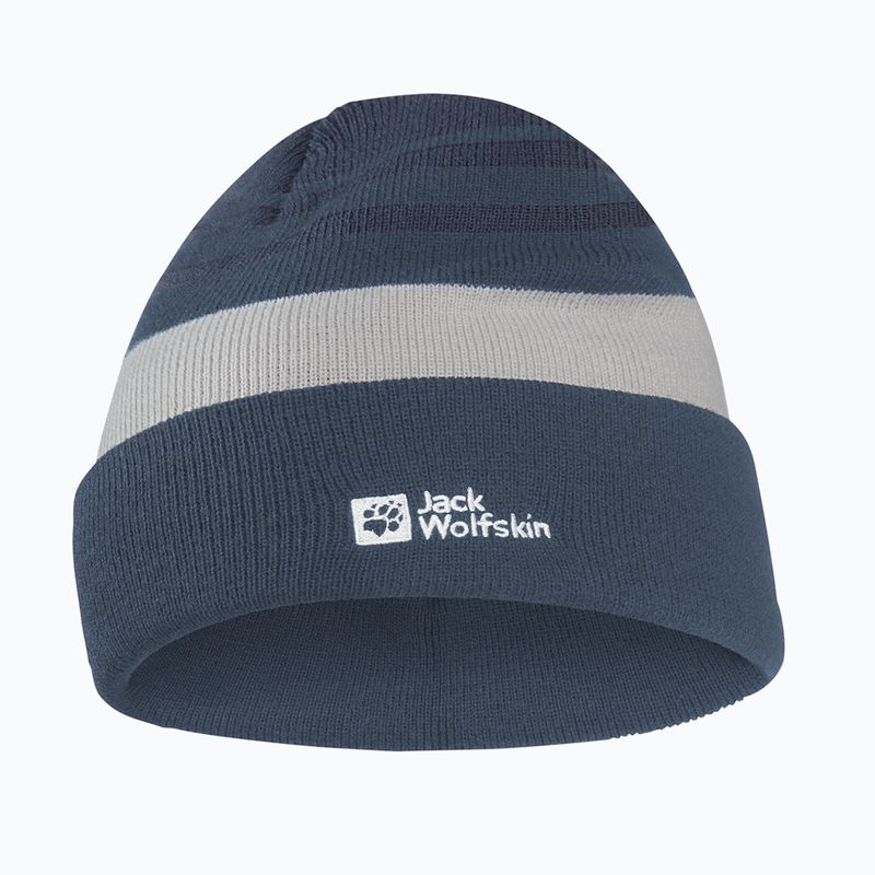 Children's winter hat Jack Wolfskin Stripy Knit midnight sky