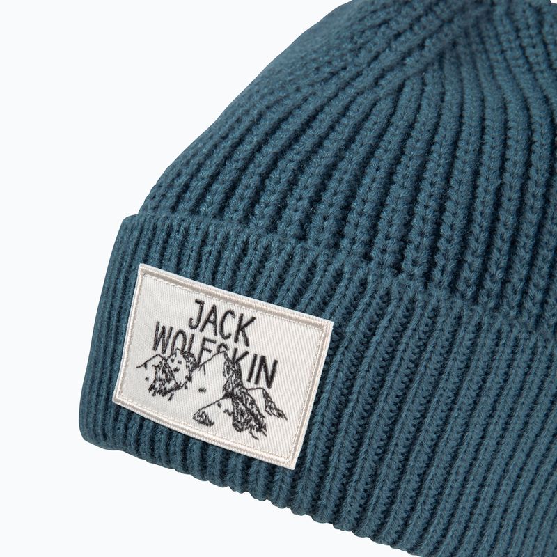 Jack Wolfskin Winter Hat Badge aluminium blue 3