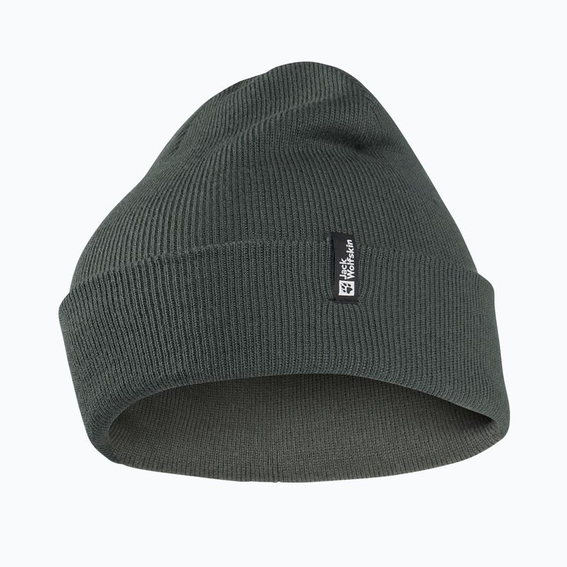 Jack Wolfskin Rib winter hat slate green