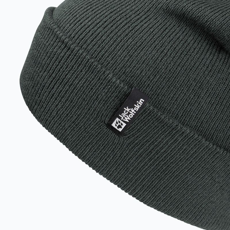 Jack Wolfskin Rib winter hat slate green 3