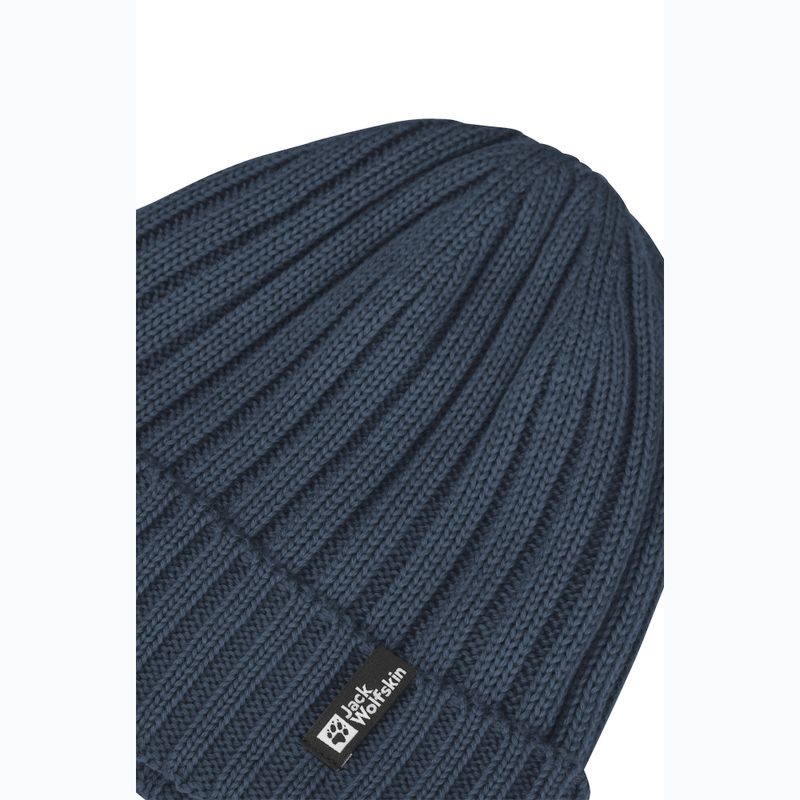 Winter hat Jack Wolfskin Rib Knit midnight sky 3