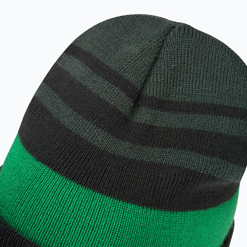 Children's winter hat Jack Wolfskin Stripy Knit slate green/mystic 4