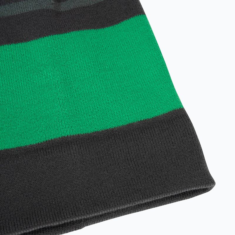 Children's winter hat Jack Wolfskin Stripy Knit slate green/mystic 6