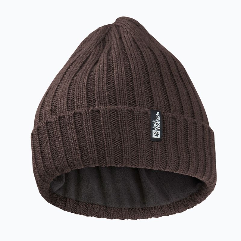 Jack Wolfskin Rib Knit Peat Winter Hat