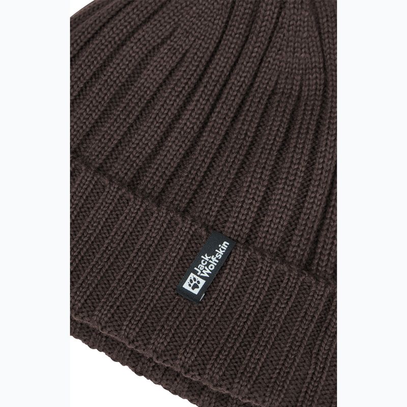 Jack Wolfskin Rib Knit Peat Winter Hat 3