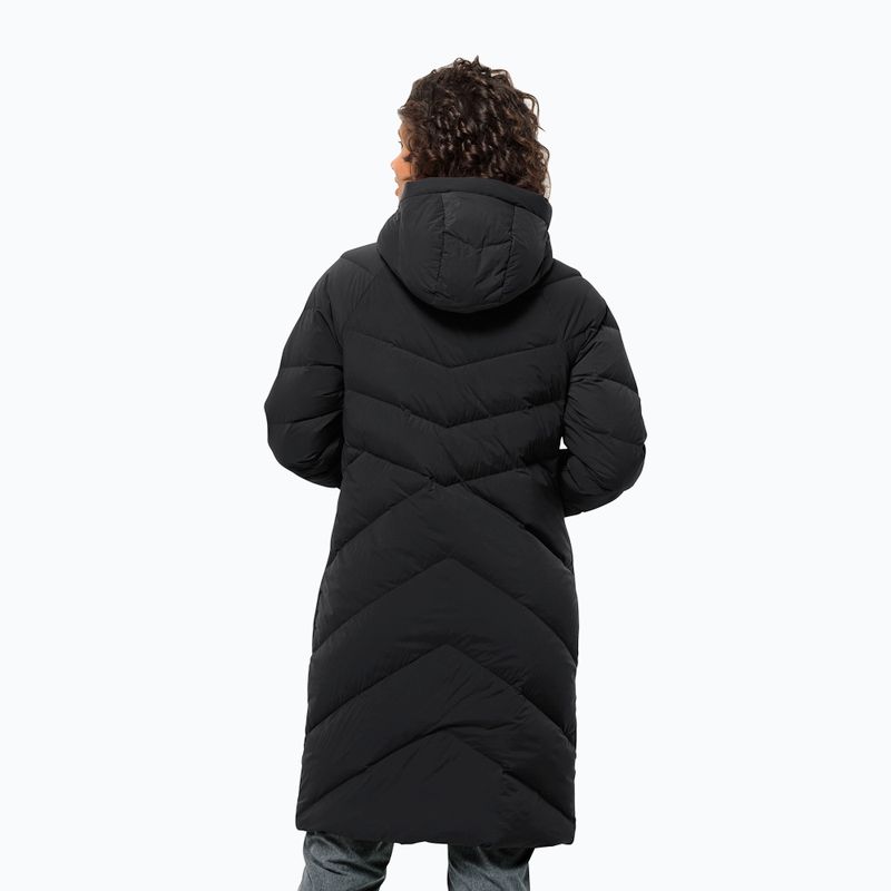 Women's down coat Jack Wolfskin Marienplatz Coat black 2